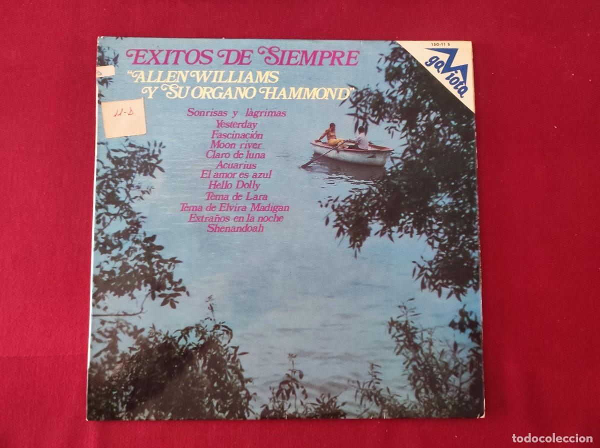 Discos de vinilo: Allen Williams y su &Oacute;rgano Hammond &ndash; Exitos De Siempre (LP) - Edici&oacute;n Espa&ntilde;a 1973 - Gaviota