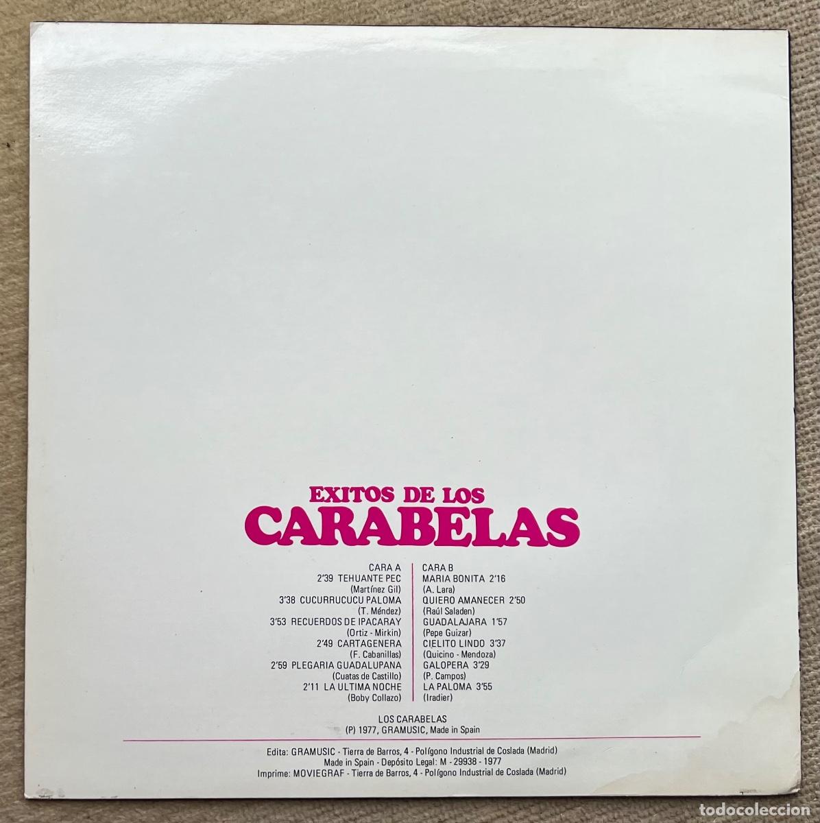Discos de vinilo: LP &Eacute;xitos de Los Carabelas (Santander) - A&ntilde;o 1977 - Foto 2