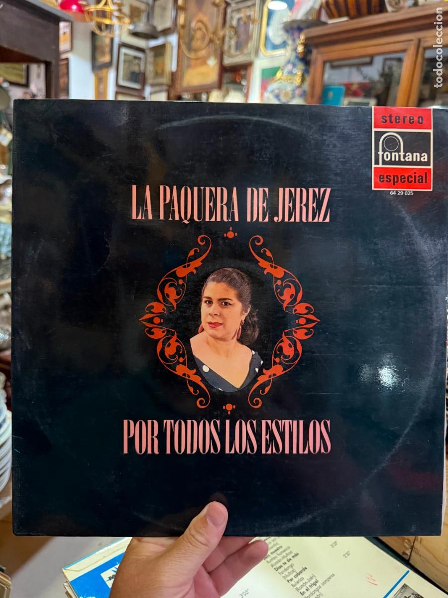 Discos de vinilo: LP LA PAQUERA DE JEREZ - POR TODOS LOS ESTILOS