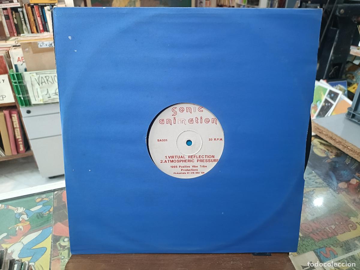 Discos de vinilo: Time Is An Illusion - Virtual Reflection / Atmospheric Pressure - Maxi Single Sonic Animation 1995