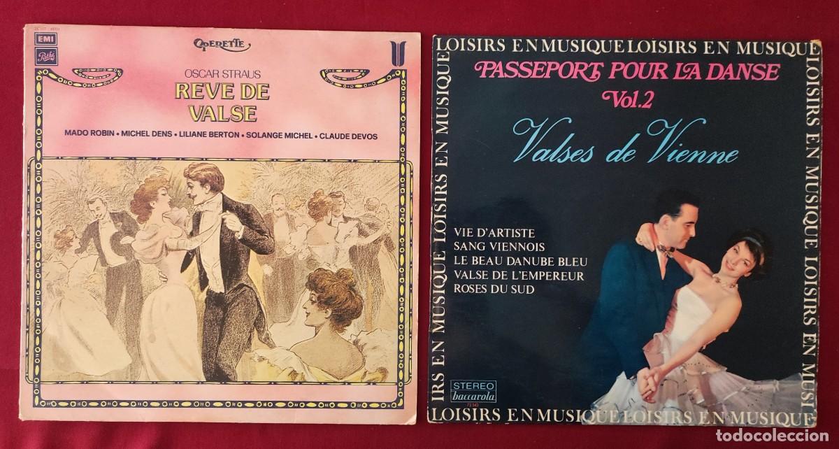 Discos de vinilo: Lote de 2 Vinilos LPs Vintage - Valses de Vienne y Oscar Straus &rdquo;R&ecirc;ve de Valse&rdquo;