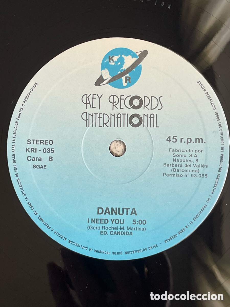 Discos de vinilo: Danuta - Touch my heart / Maxi-single - Foto 11