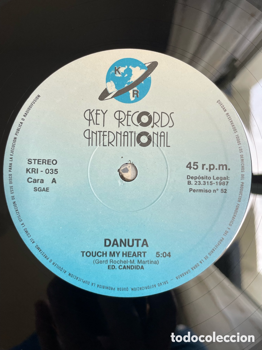 Discos de vinilo: Danuta - Touch my heart / Maxi-single - Foto 12