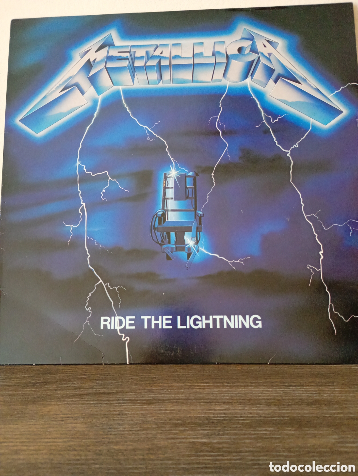 Discos de vinilo: Metallica, ride the lightning 1984. Music for nations MFN 27, Primera edicion