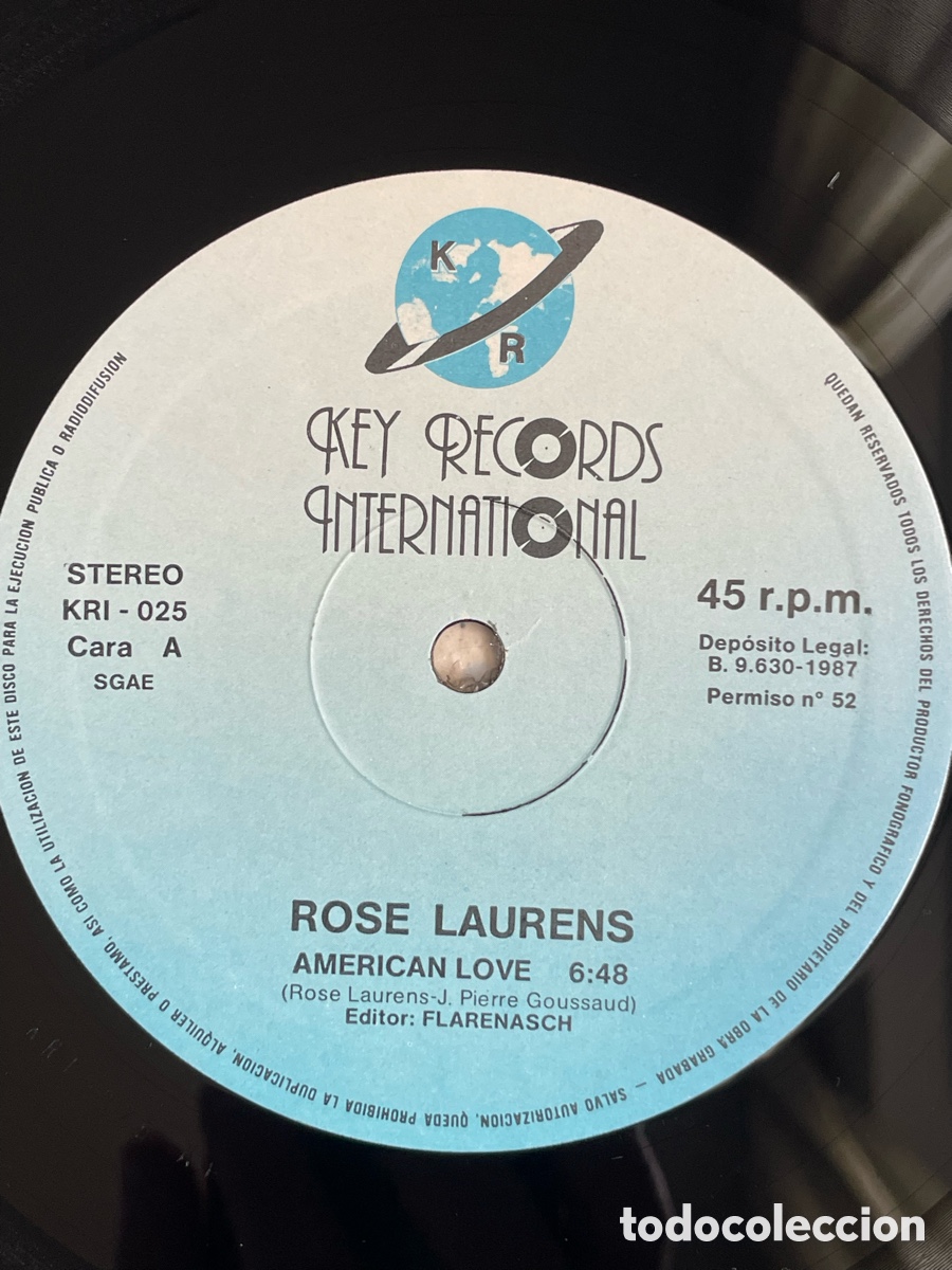 Discos de vinilo: Rose Laurens - American Love / Maxi-Single - Foto 10