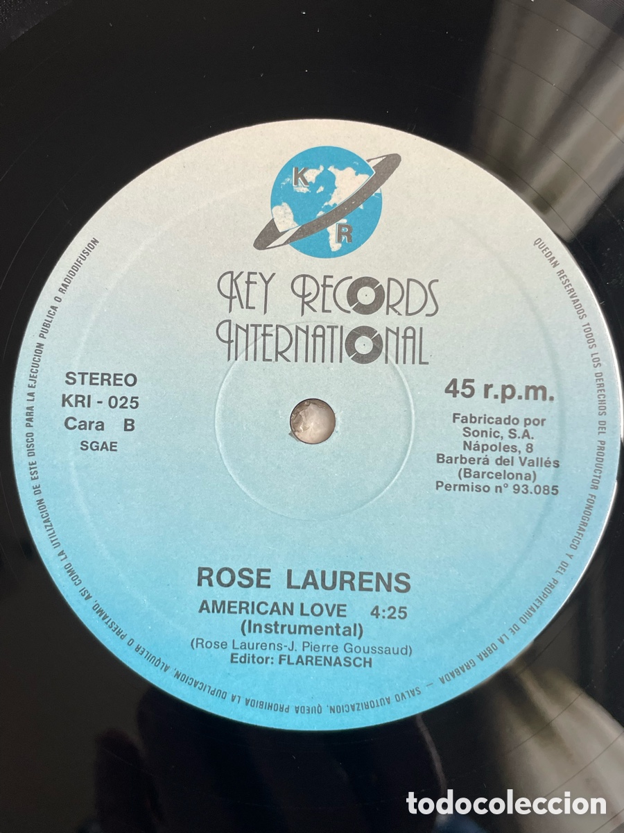 Discos de vinilo: Rose Laurens - American Love / Maxi-Single - Foto 11