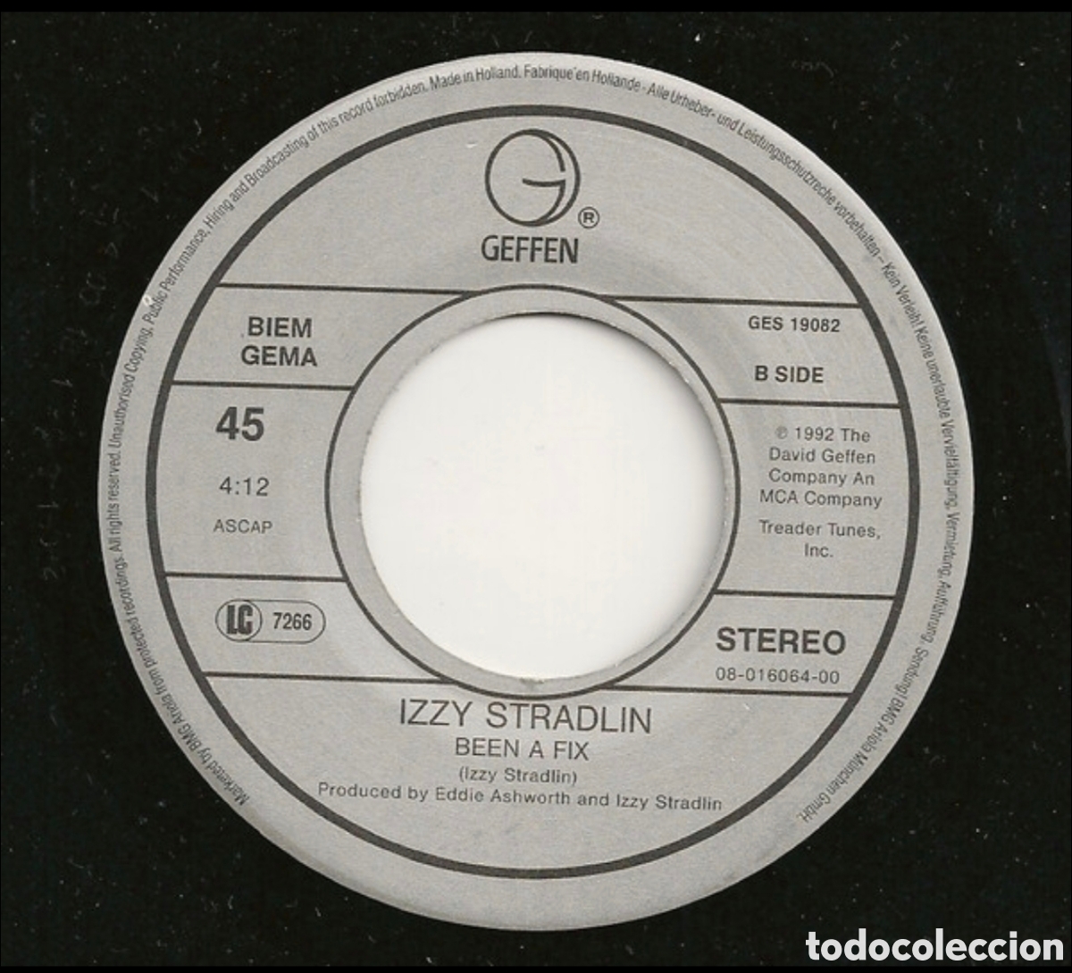 Discos de vinilo: Izzy Stradlin: Pressure Drop Lp 1992 - Foto 3