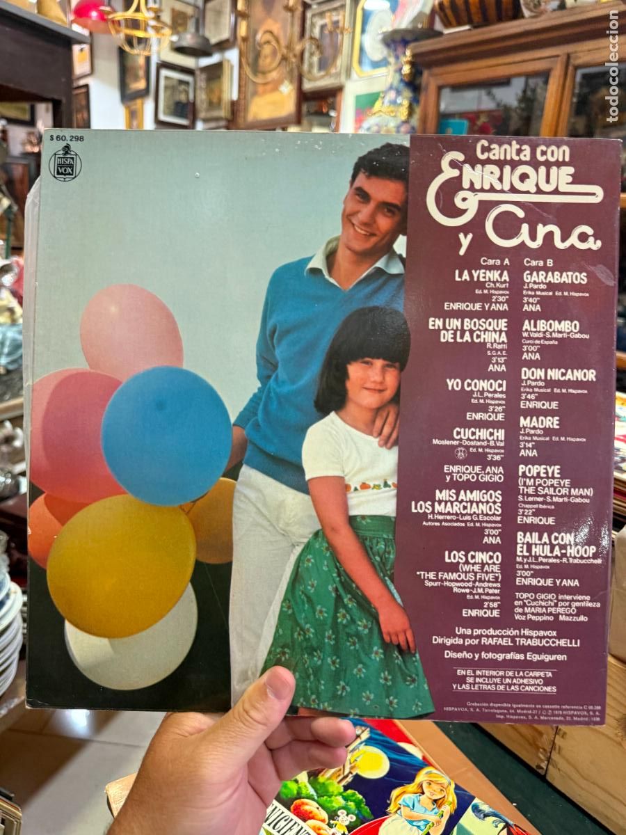 Discos de vinilo: LP CANTA CON ENRIQUE Y ANA - Foto 2