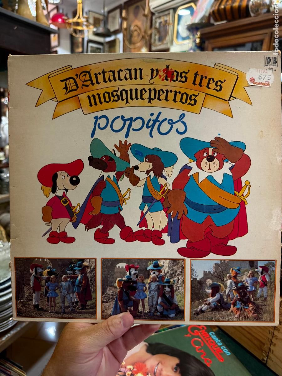Discos de vinilo: LP D&acute;ARTACAN Y LOS TRES MOSQUETEROS - POPITOS