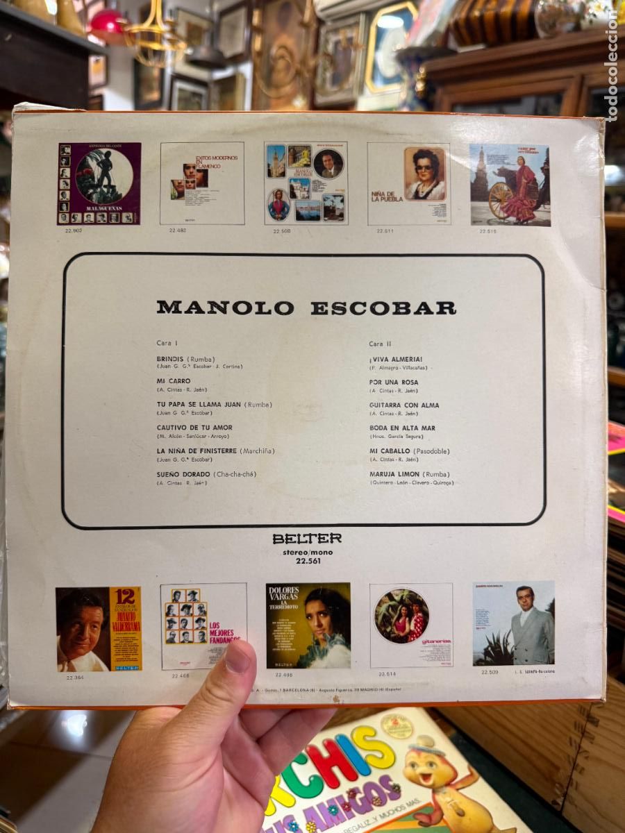 Discos de vinilo: LP MANOLO ESCOBAR -- - Foto 2