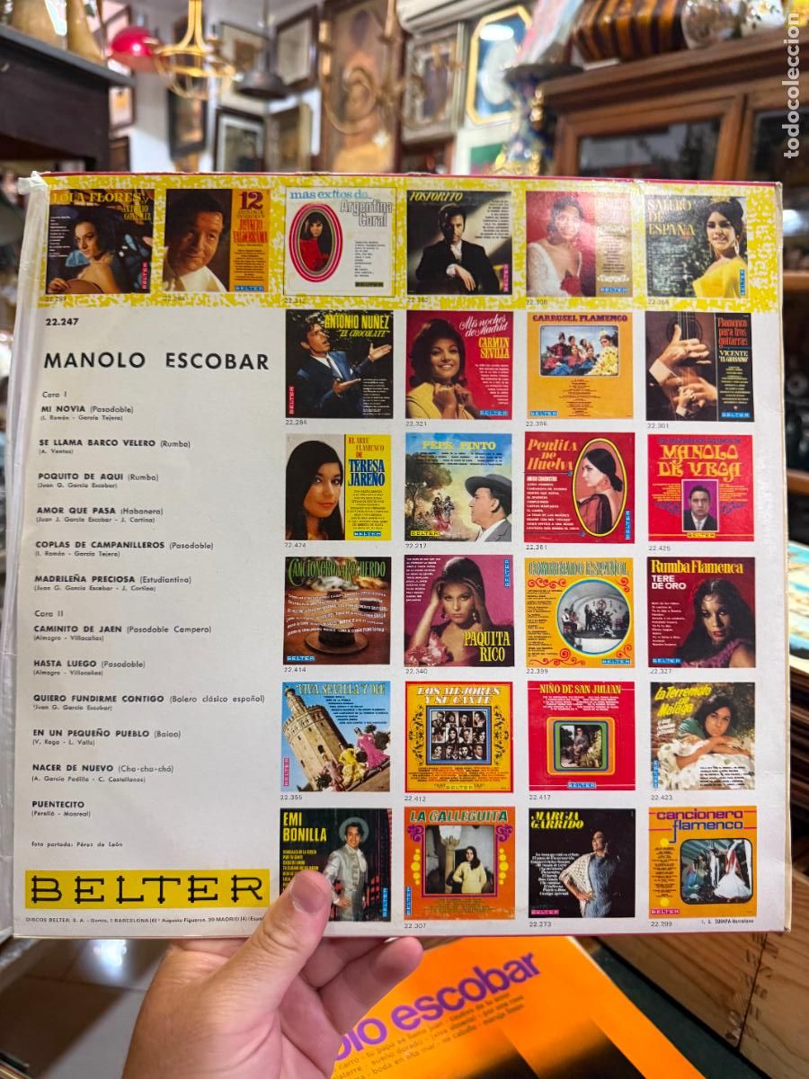 Discos de vinilo: LP MANOLO ESCOBAR -- - Foto 2