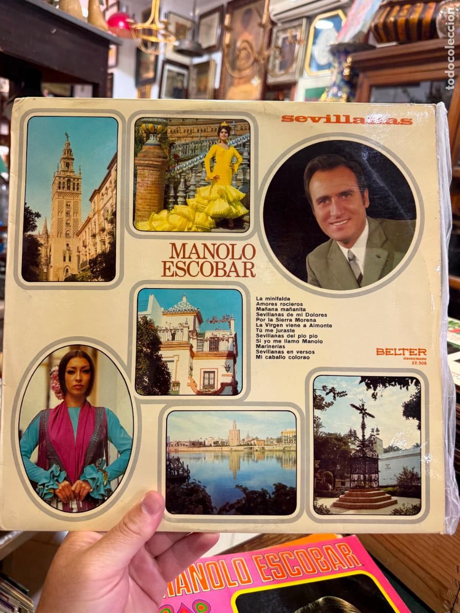 Discos de vinilo: LP MANOLO ESCOBAR - SEVILLANAS