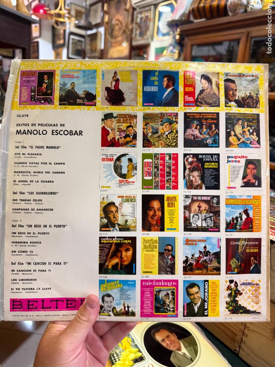 Discos de vinilo: LP MANOLO ESCOBAR - EXITOS DE PELICULAS - Foto 2