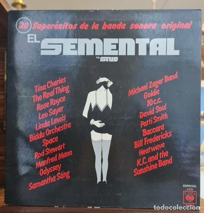 Discos de vinilo: Lp El Semental (The Stud) &ndash; Banda Sonora Original 1978, CBS Especial, Disco Cinematogr&aacute;fico Espa&ntilde;