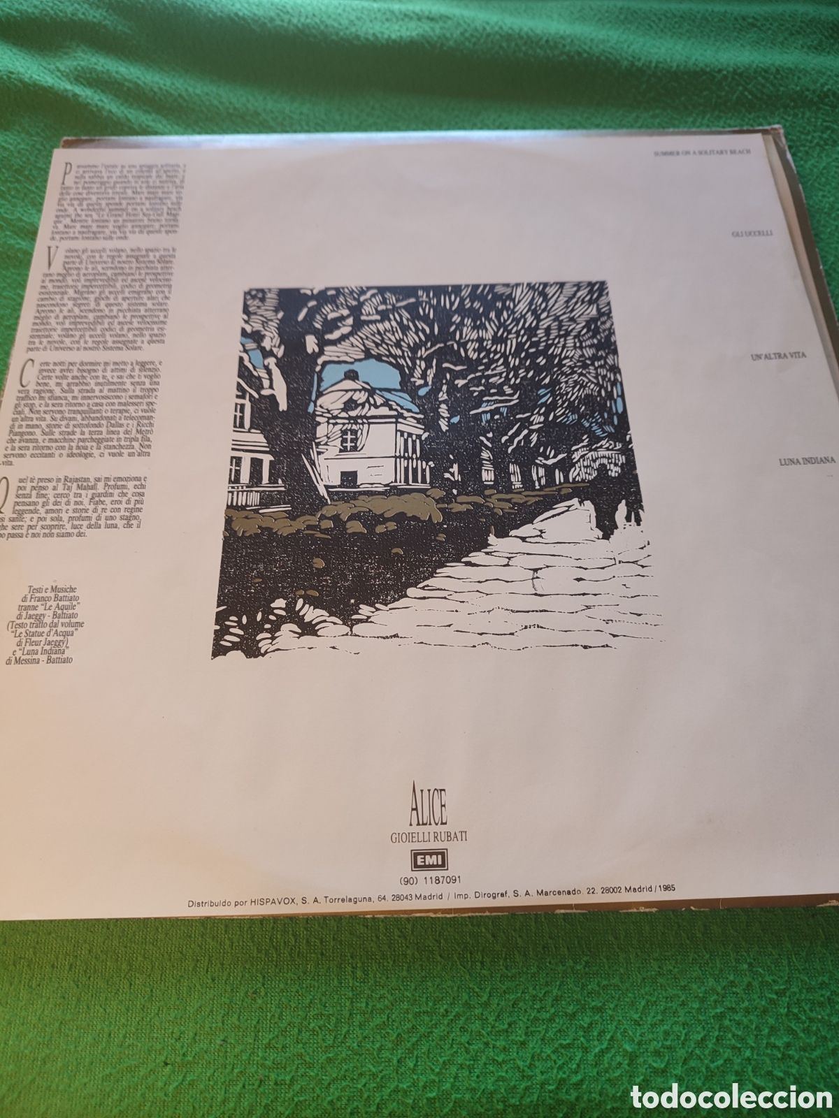 Discos de vinilo: Alice - Gioielli Rubati Edici&oacute;n espa&ntilde;ola - Foto 2