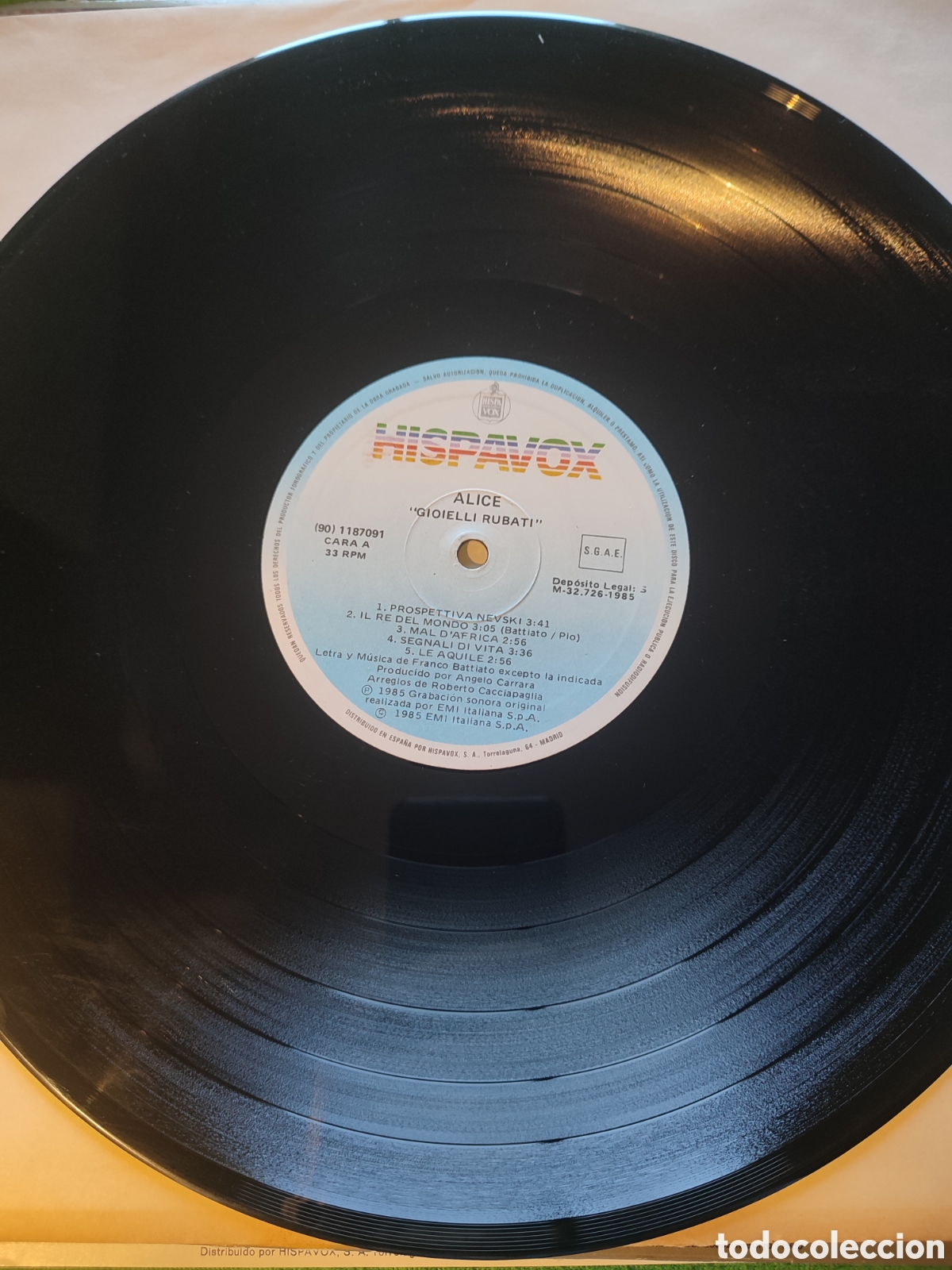 Discos de vinilo: Alice - Gioielli Rubati Edici&oacute;n espa&ntilde;ola - Foto 4