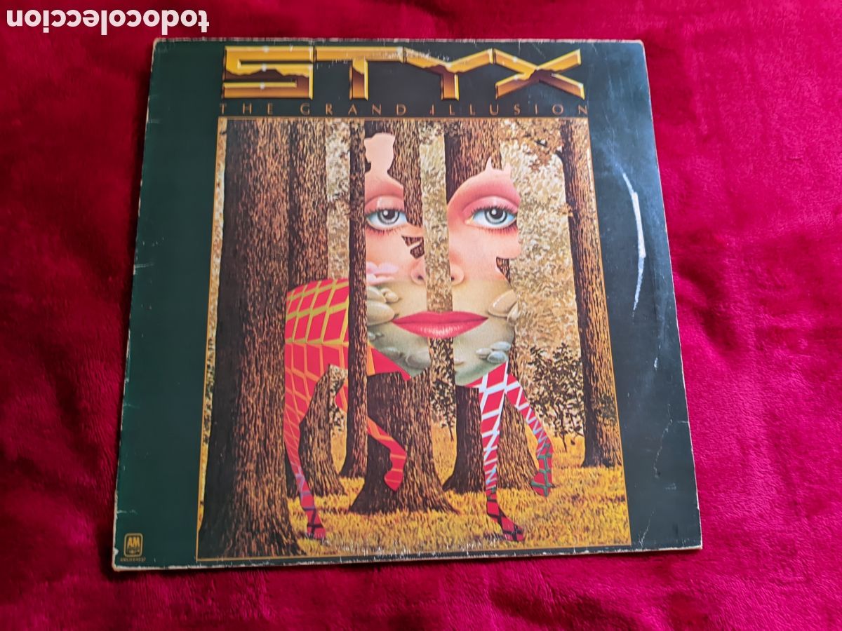Discos de vinilo: // Styx &ndash; The Grand Illusion - A&M Records,Holland 1977,incluye el p&oacute;ster