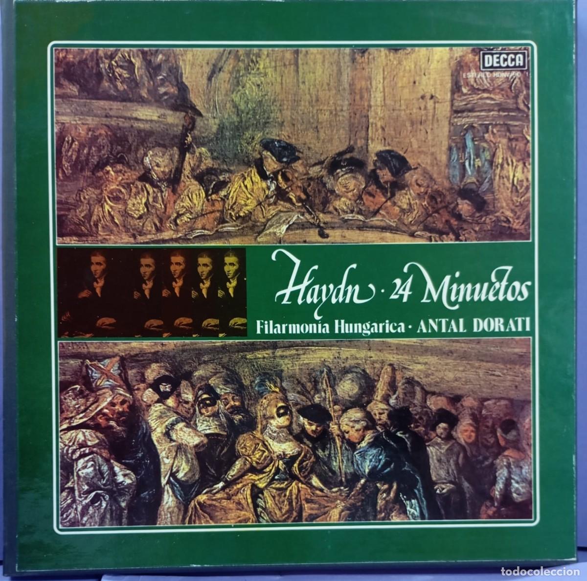 Discos de vinilo: HAYDN, 24 MINUETOS, FILARMONIA HUNGARICA, ANTAL DORATI, SPAIN, DECCA, BOX. 2LP