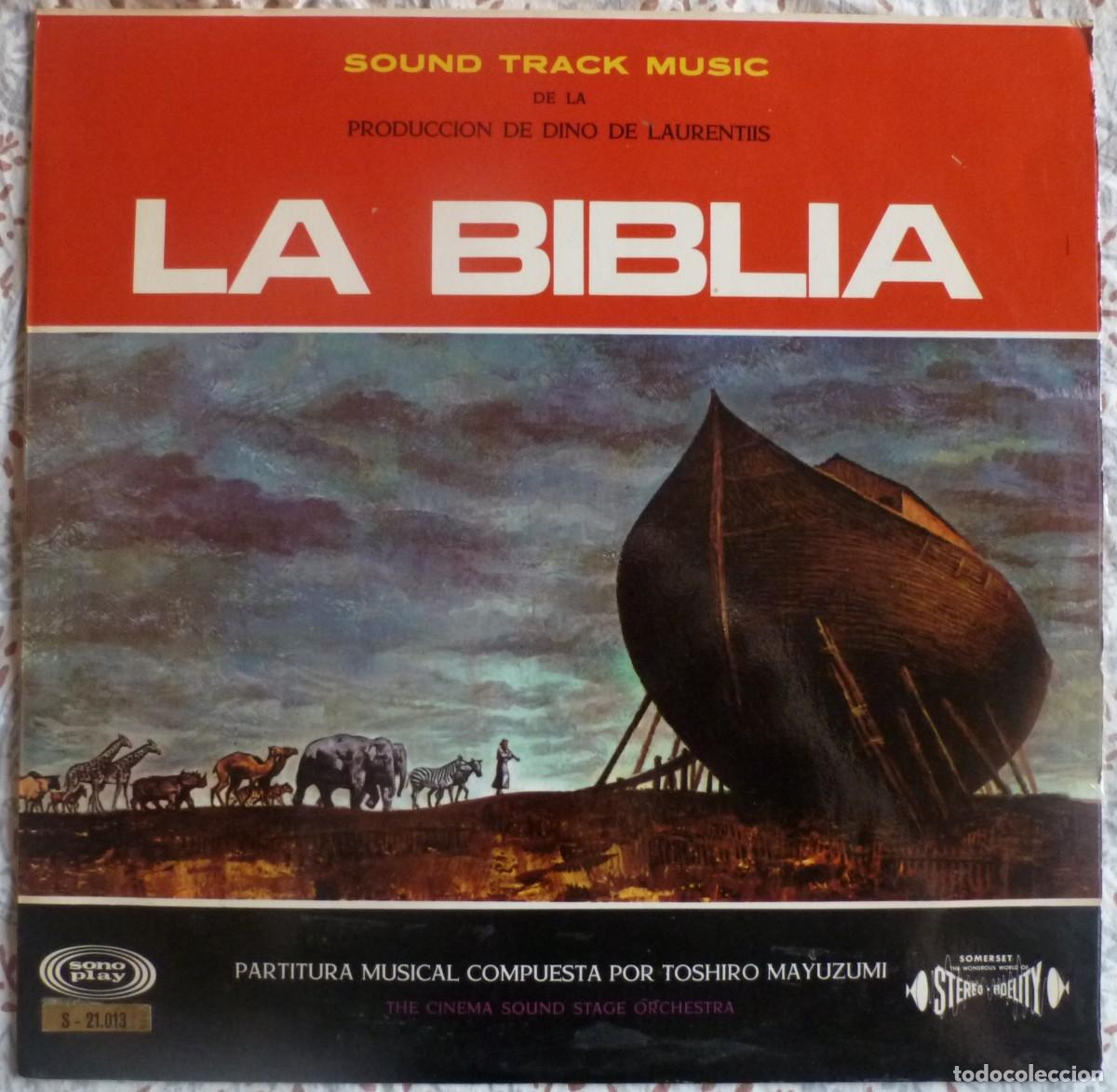Discos de vinilo: B.S.O. LA BIBLIA (LP SONOPLAY 1967) TOSHIRO MAYUZUMI