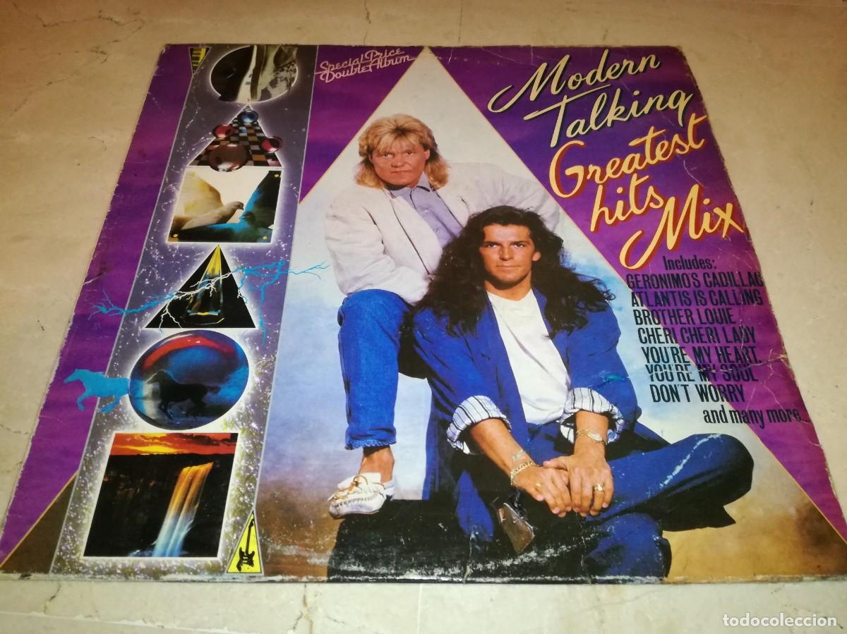 Discos de vinilo: MODERN TALKING-GREATEST HITS MIX-DOBLE LP-ORIGINAL ESPA&Ntilde;OL 1988