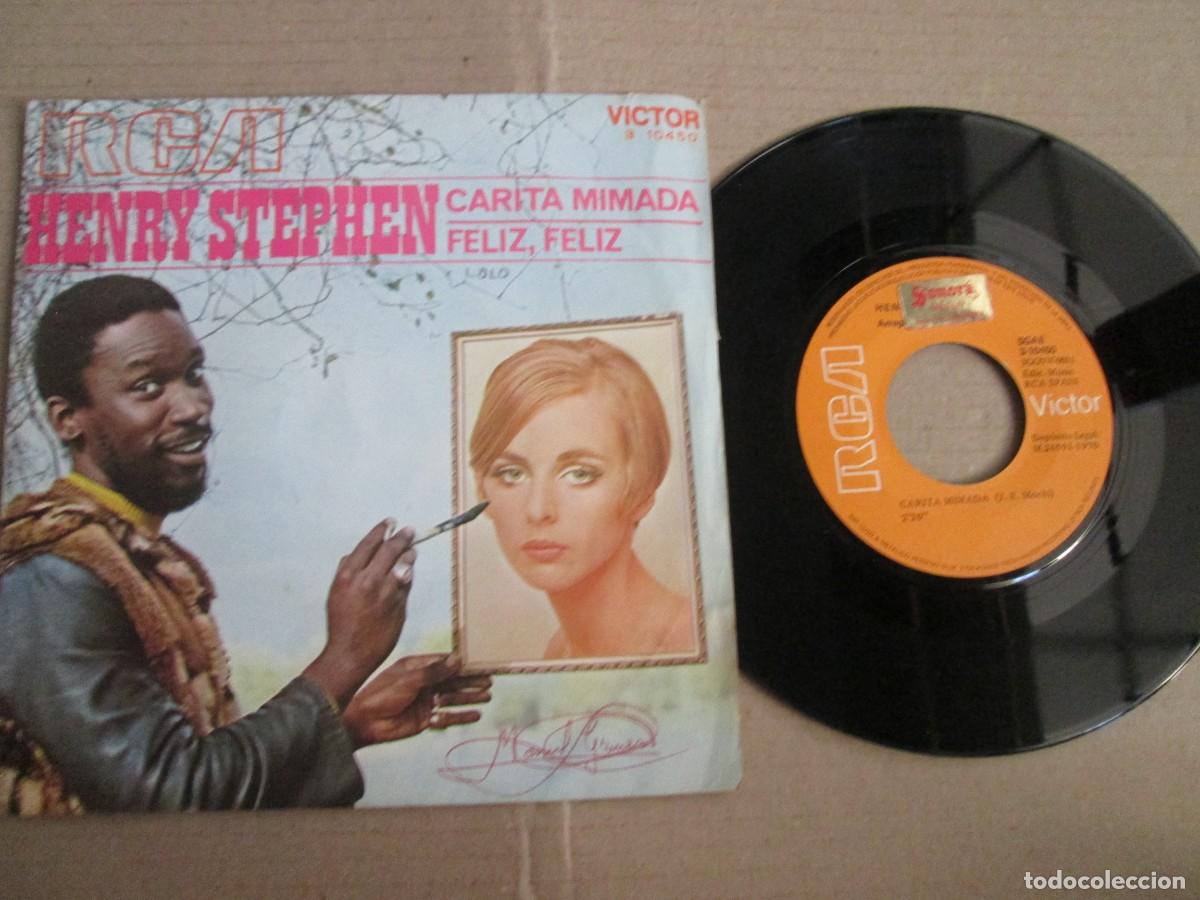 Discos de vinilo: HENRY STEPHEN - Carita Mimada / Feliz, Feliz. Single, ed espa&ntilde;ola 7&rdquo; 1970. Buen estado VG/VG+