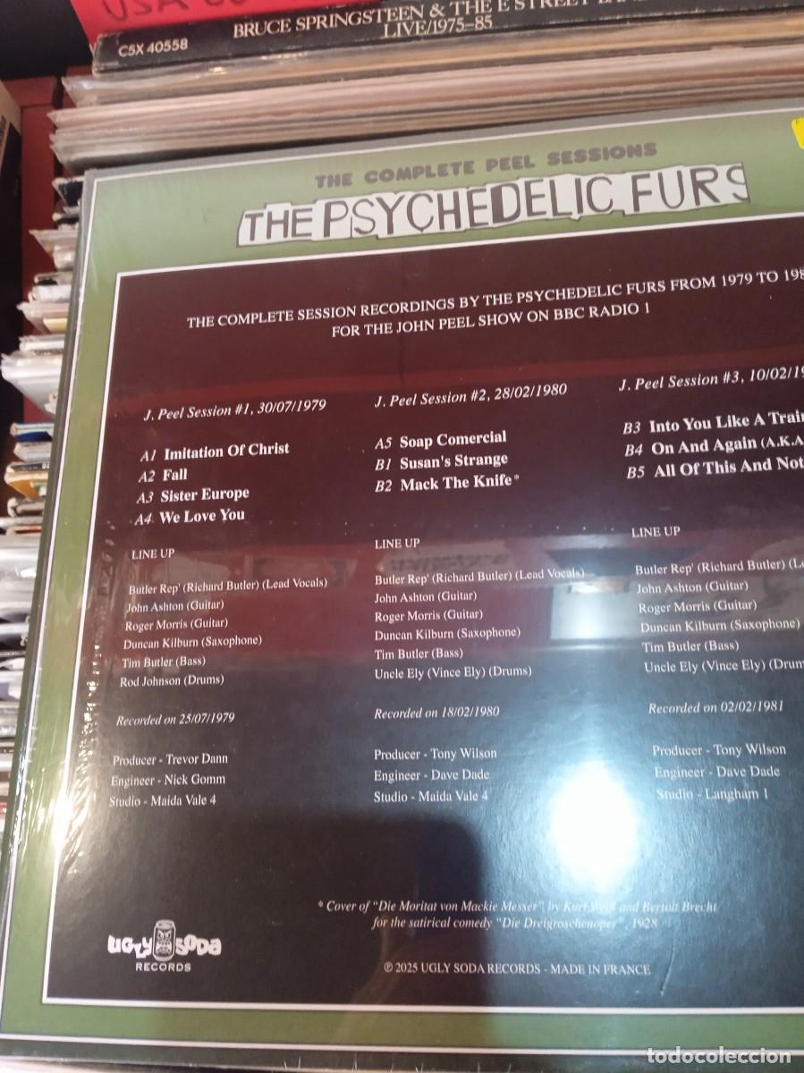 Discos de vinilo: THE PSYCHEDELIC FURS- COMPLETE PEEL SESSION. LP - Foto 2