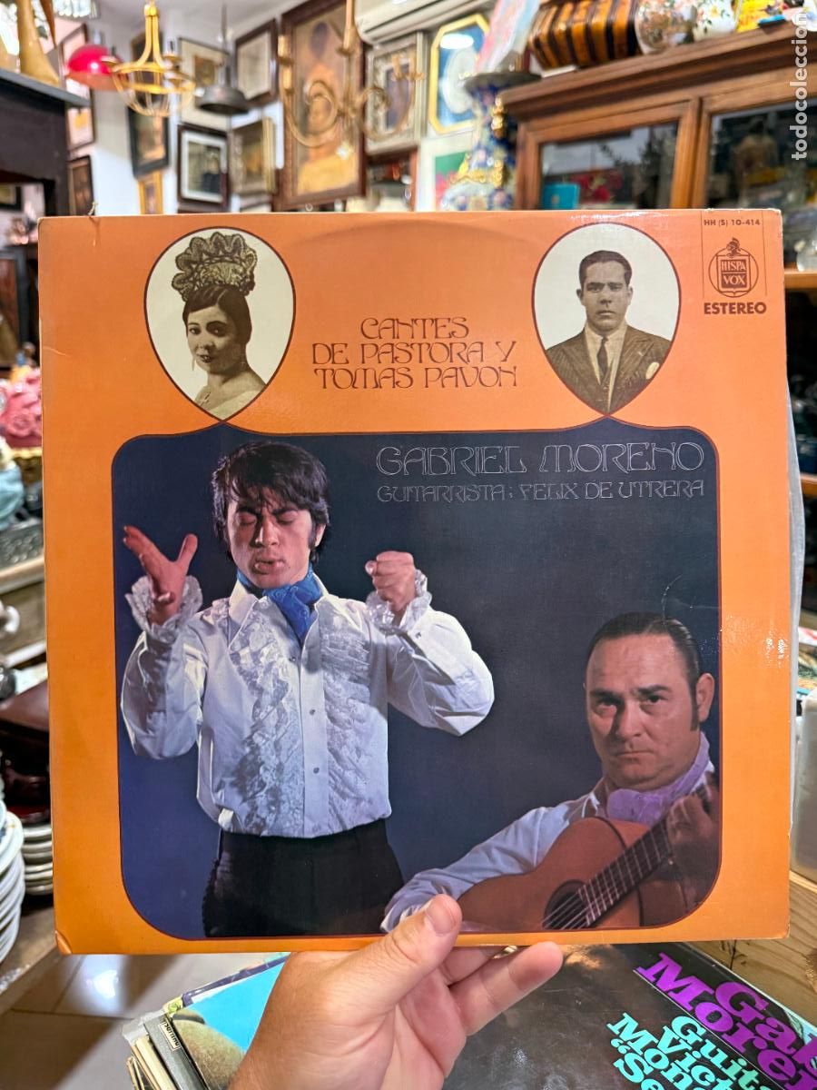 Discos de vinilo: LP CANTES DE PASTORA Y TOMAS PAVON - GABRIEL MORENO