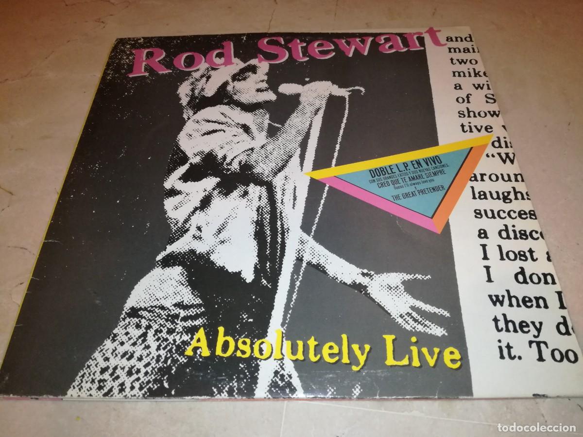 Discos de vinilo: ROD STEWART-ABSOLUTELY LIVE-CONTIENE LOS ENCARTES-ORIGINAL ESPA&Ntilde;OL 1982
