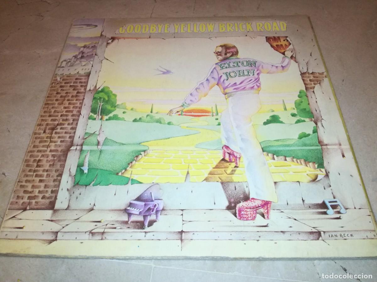 Discos de vinilo: ELTON JOHN-GOODBYE YELLOW BRICK ROAD-DOBLE LP-PORTADA TRIPLE-EDICI&Oacute;N ORIGINAL
