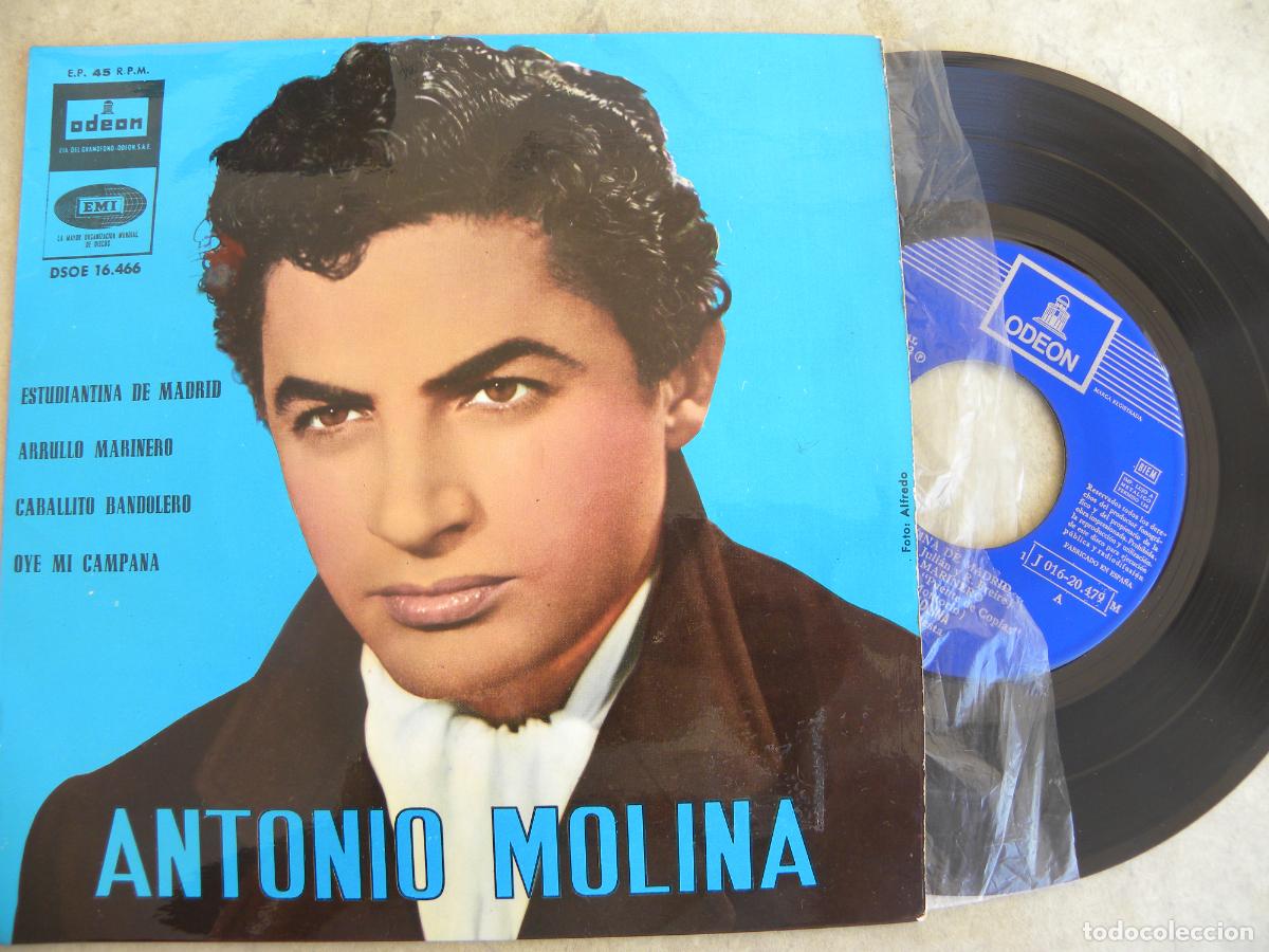 Discos de vinilo: ANTONIO MOLINA -ESTUDIANTINA DE MADRID -EP 1962 -PEDIDO MINIMO 3 EUROS