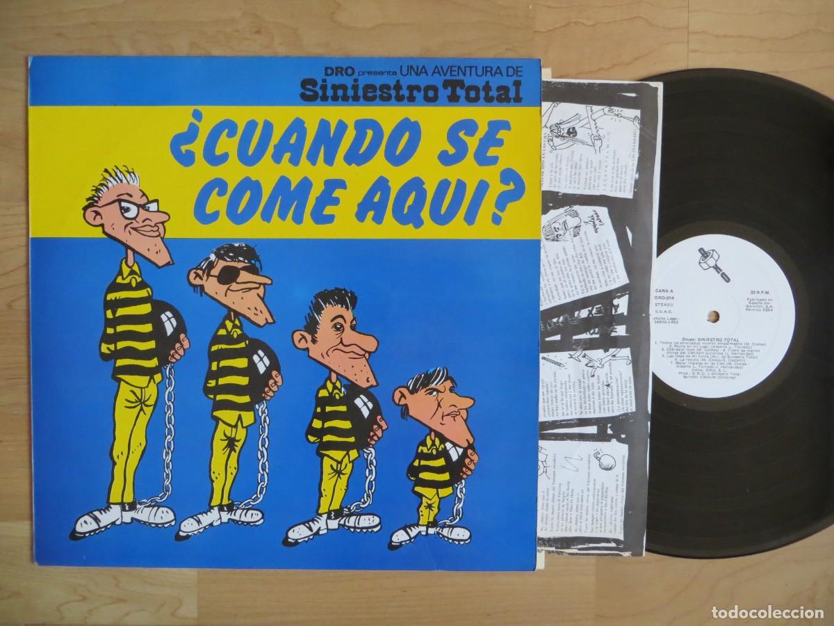 Discos de vinilo: Siniestro Total - &iquest;Cu&aacute;ndo Se Come Aqu&iacute;? (L.P.) DRO SPAIN - COMPLETO CON INSERT !!!!!