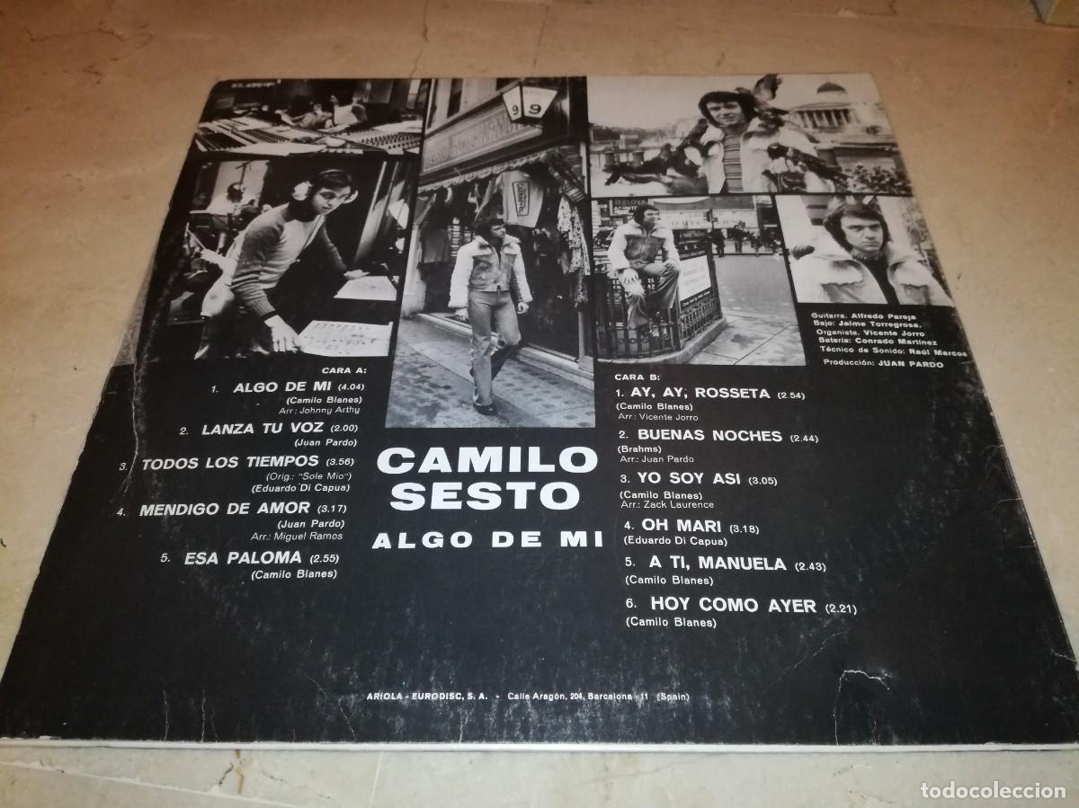 Discos de vinilo: CAMILO SESTO-ALGO DE MI-ORIGINAL 1972 - Foto 2