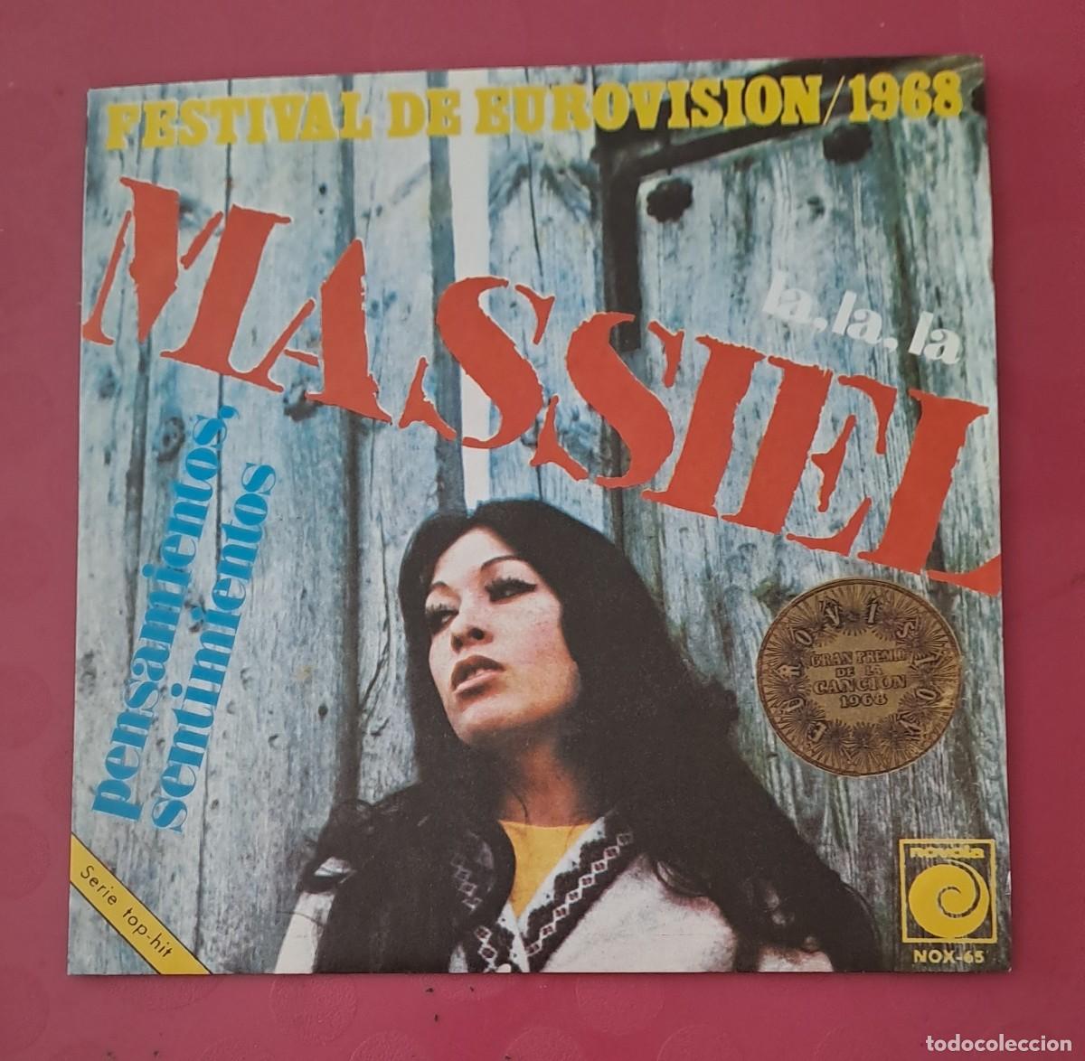 Discos de vinilo: SINGLE MASSIEL LA LA LA - A&Ntilde;O 1968 NOVOLA - Foto 1