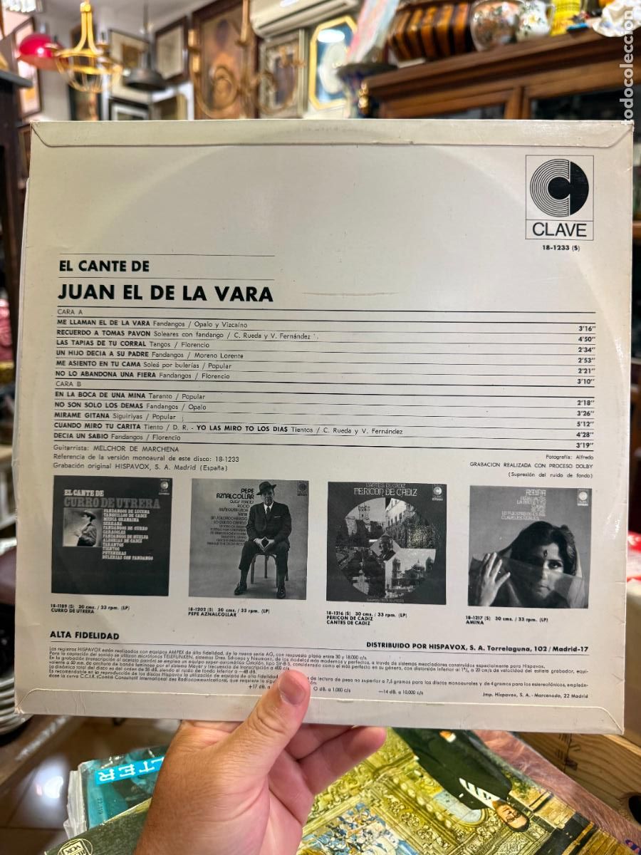 Discos de vinilo: LP EL CANTE DE JUAN EL DE LA VARA - Foto 2