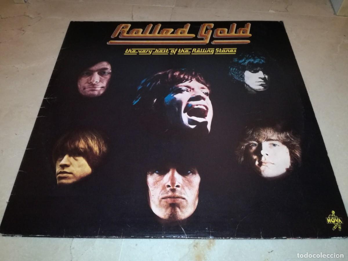 Discos de vinilo: THE ROLLING STONES-THE VERY BEST OF THE ROLLING STONES-ROLLED GOLD-DOBLE LP-EN MUY BUEN ESTADO