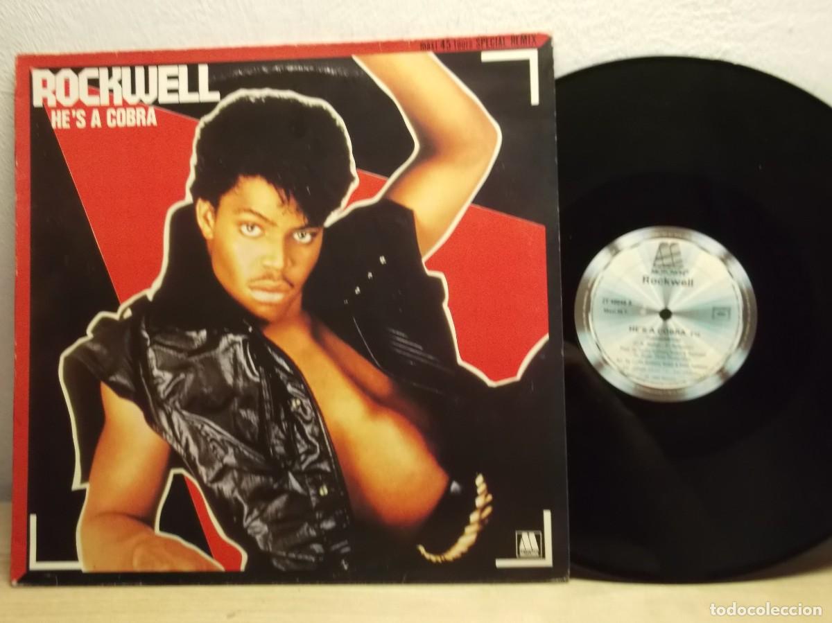 Discos de vinilo: ROCKWELL- HE'S IS A COBRA MAXI 45 RPM LP