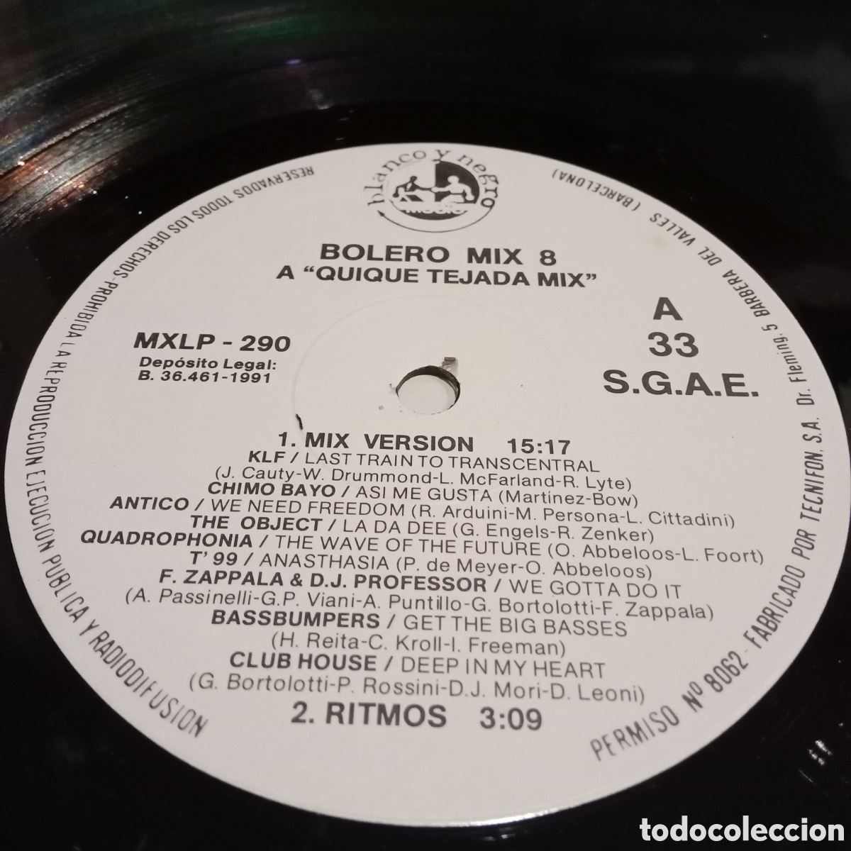 Discos de vinilo: VARIOS - BOLERO MIX 8 - LP DOBLE GATEFOLD - Foto 6