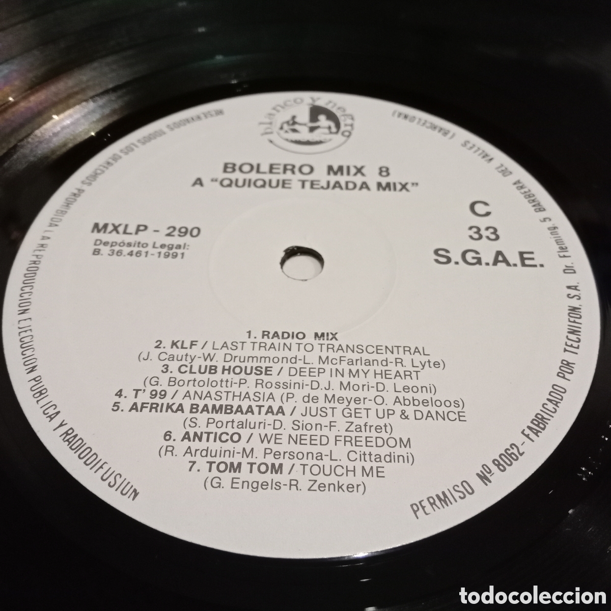 Discos de vinilo: VARIOS - BOLERO MIX 8 - LP DOBLE GATEFOLD - Foto 8