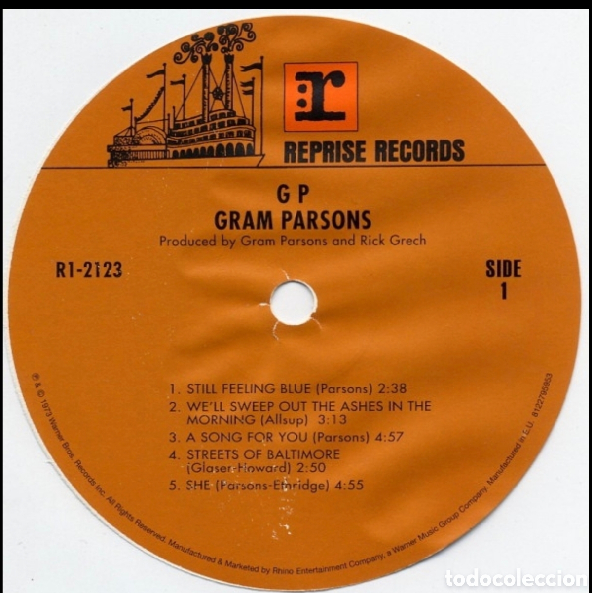 Discos de vinilo: Gram Parsons: GP LP 180gr 2014 - Foto 5