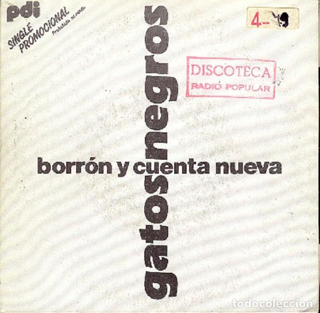 Discos de vinilo: Los Gatos Negros &ndash; Nunca pasa nada; Gazapo &ndash; PDI 10.1190 (PROMO) &ndash; 1987