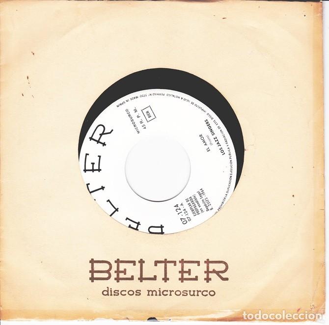 Discos de vinilo: Los Jazz Singers &ndash; El amor; Angelito &ndash; BELTER 07-124 (PROMO) &ndash; 1964