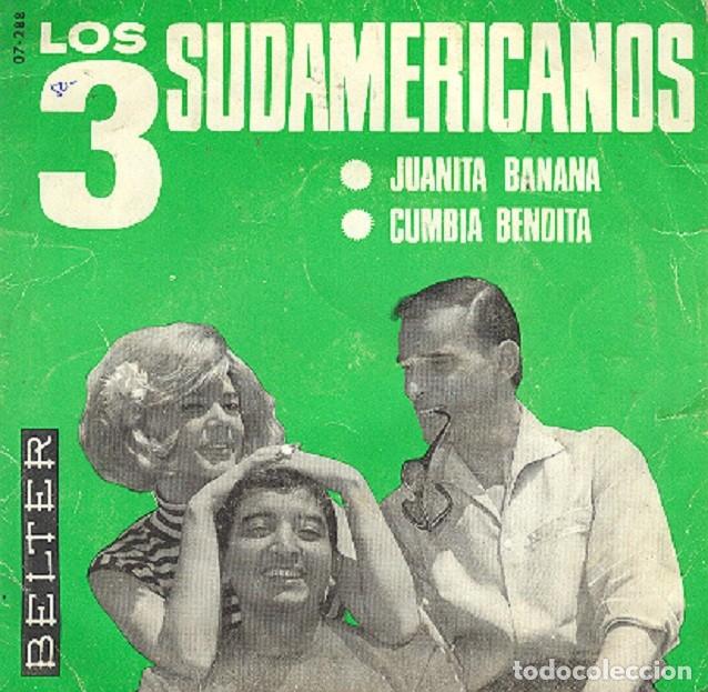 Discos de vinilo: Los 3 Sudamericanos &ndash; Goldfinger; Chica ye-y&eacute; &ndash; BELTER 07-187 &ndash; 1965