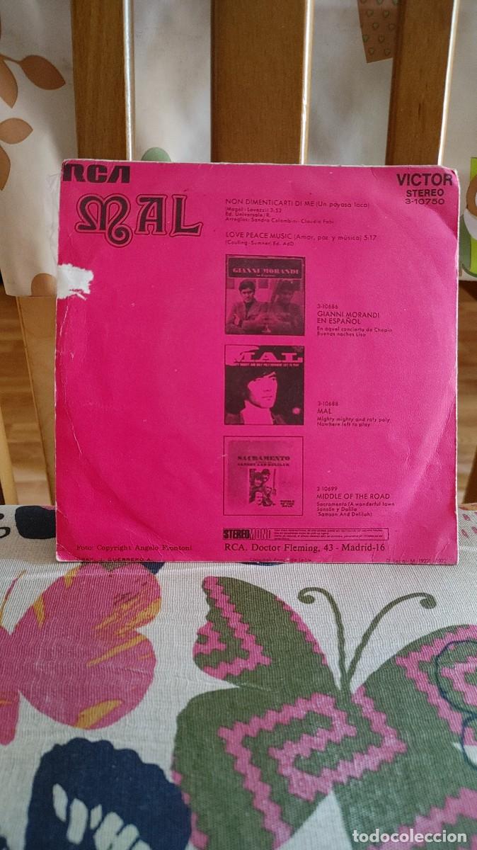 Discos de vinilo: MAL-SINGLE NON DIMENTICARTI DI ME - Foto 2