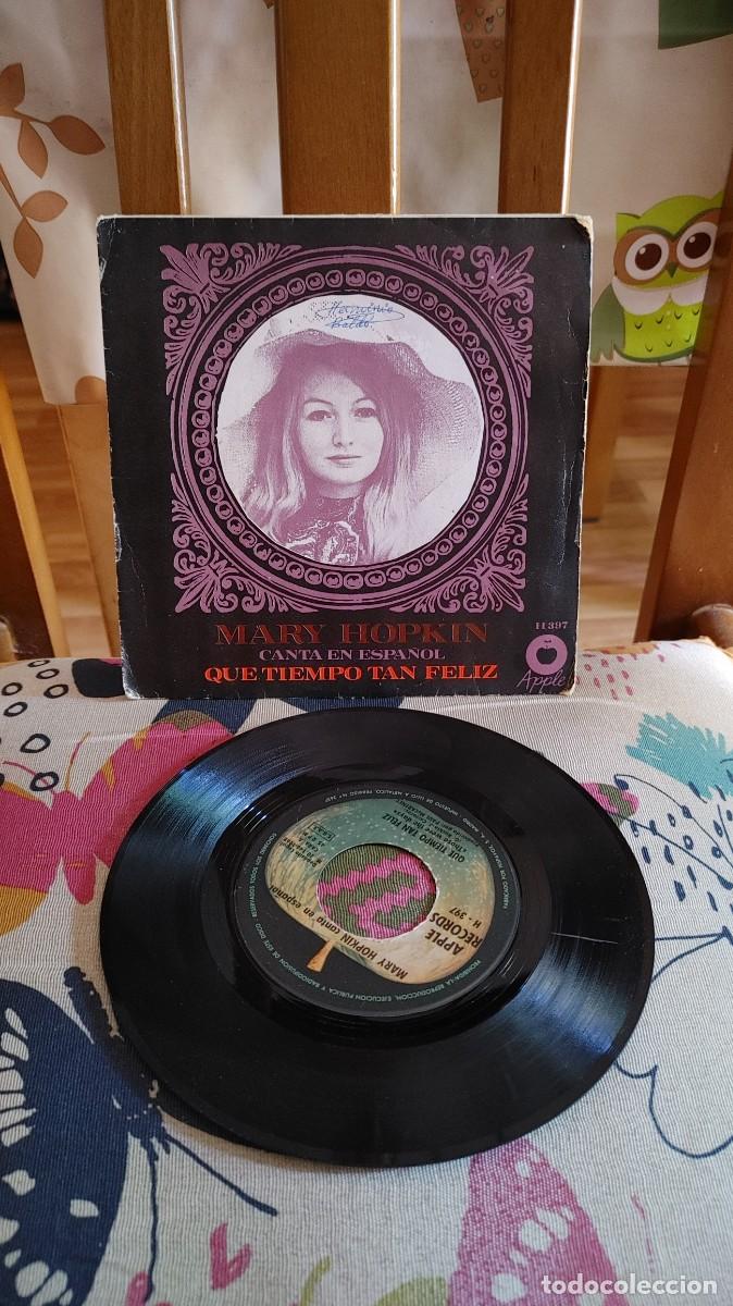 Discos de vinilo: MARY HOPKIN-SINGLE QUE TIEMPO TQN FELIZ-EN ESPA&Ntilde;OL