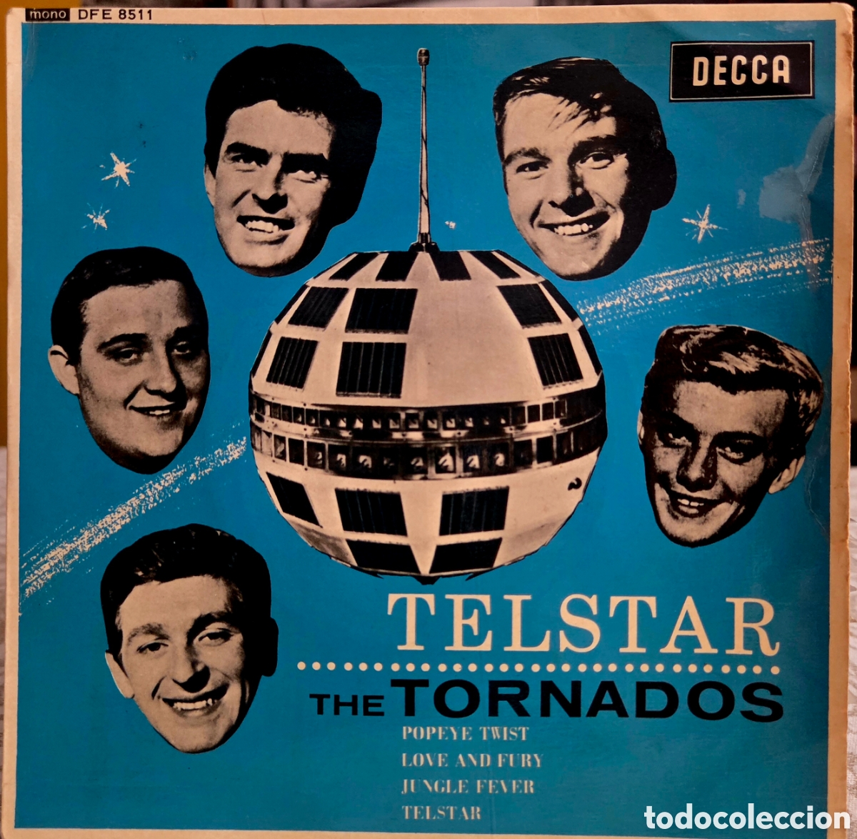 Discos de vinilo: THE TORNADOS.TELSTAR.UK EP. DECCA.MONO DFE 8511.