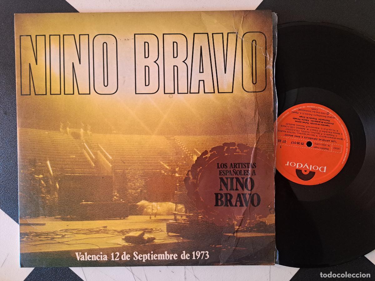 Discos de vinilo: LP Los Artistas Espa&ntilde;oles A Nino Bravo VALENCIA 1973 DISCO DOBLE