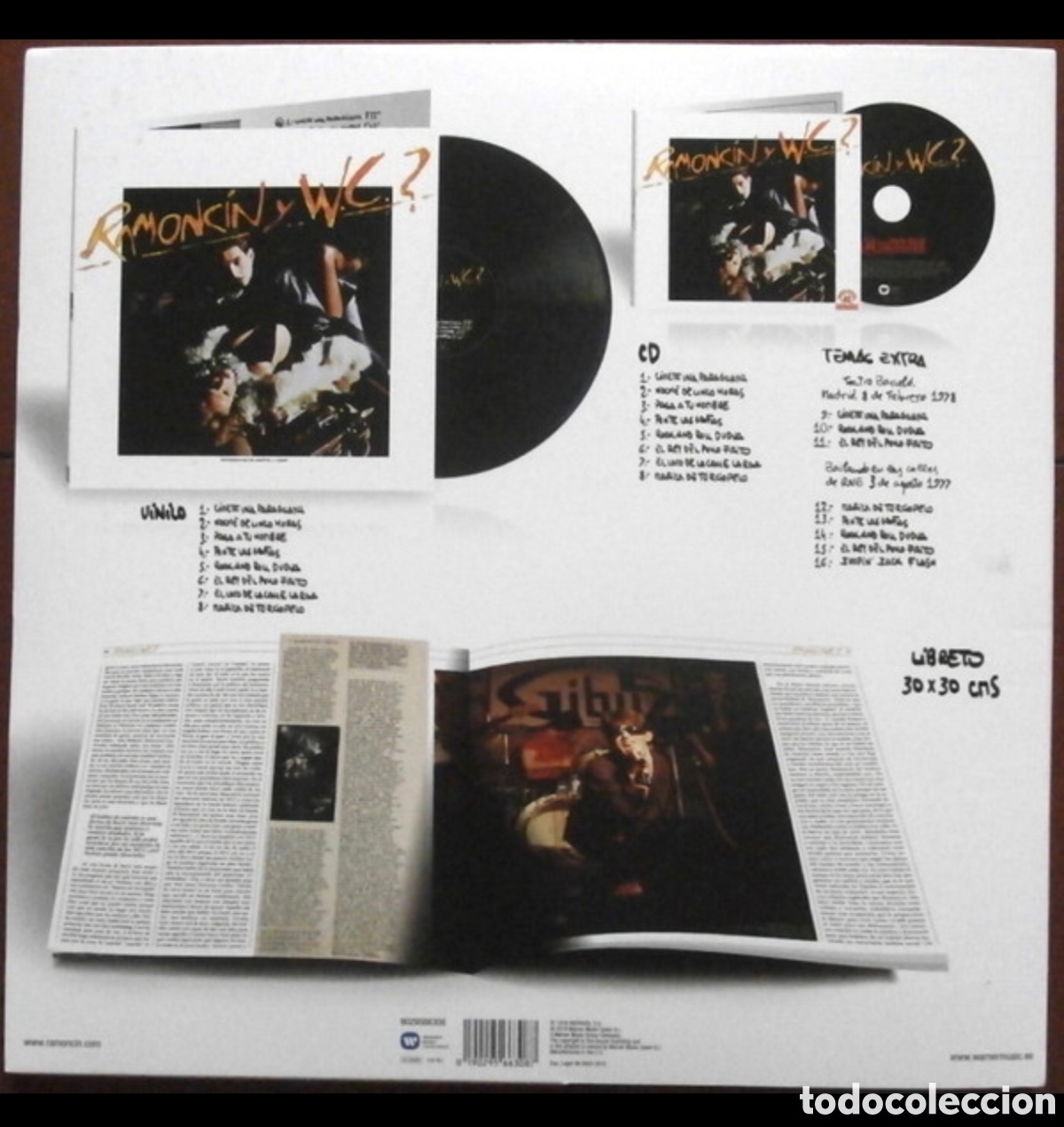 Discos de vinilo: Ramoncin Y WC?: Ramoncin wc LP+CD - Foto 2
