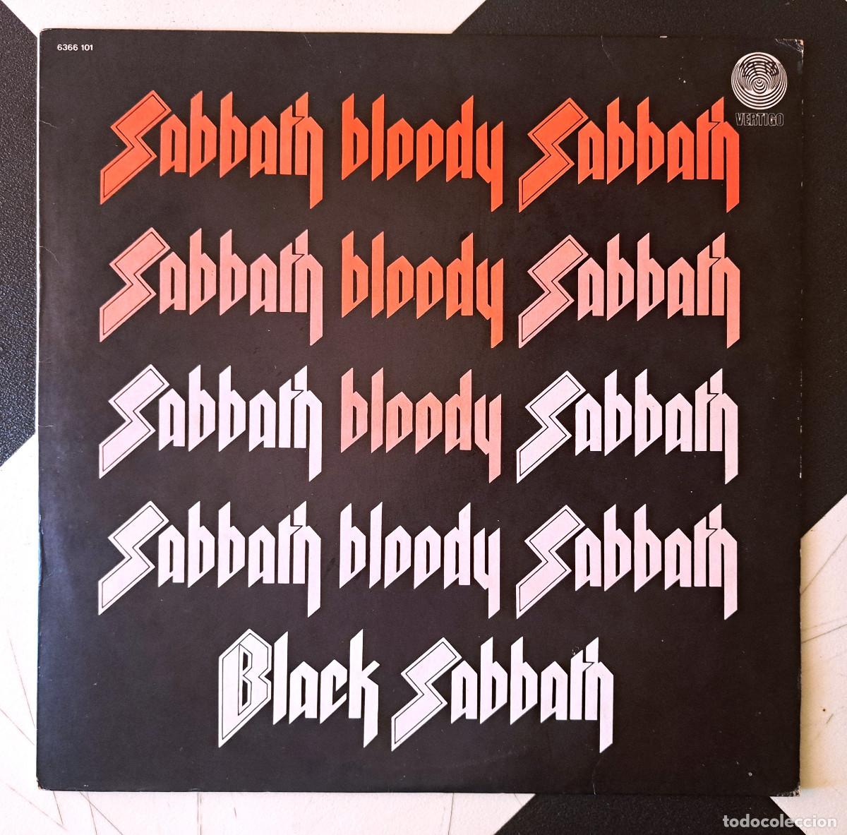 Discos de vinilo: LP Black Sabbath &lrm;&ndash; Sabbath Bloody Sabbath VERTIGO ED OG SINGAPORE 1973