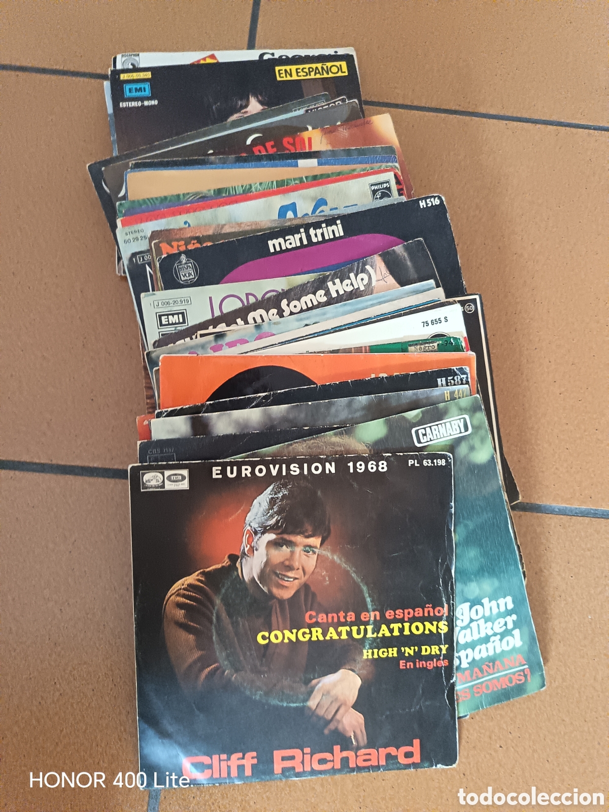 Discos de vinilo: Lote 41 singles canci&oacute;n espa&ntilde;ola