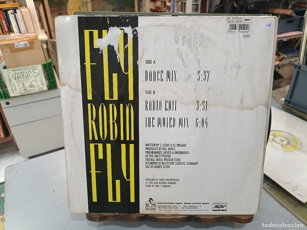 Discos de vinilo: Superfly - Fly Robin Fly - Maxi Single BCM Records 1992 - Foto 2